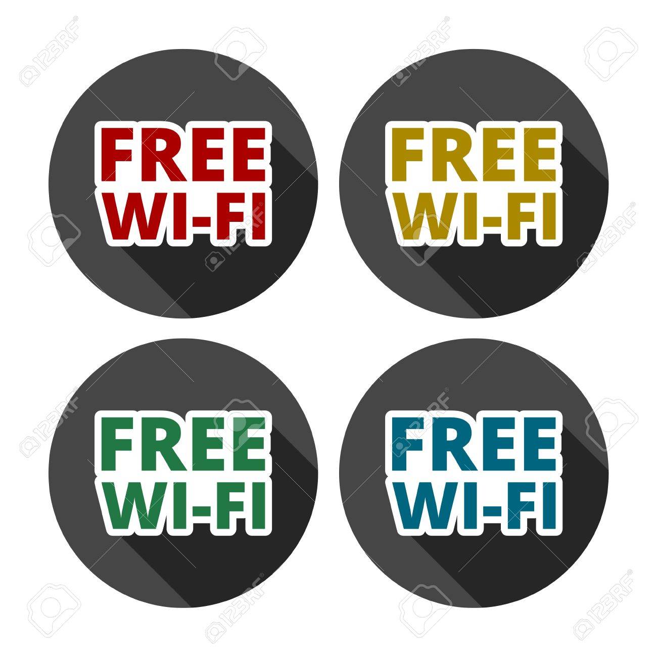 colorful wifi free icons for business or commercial use royalty free