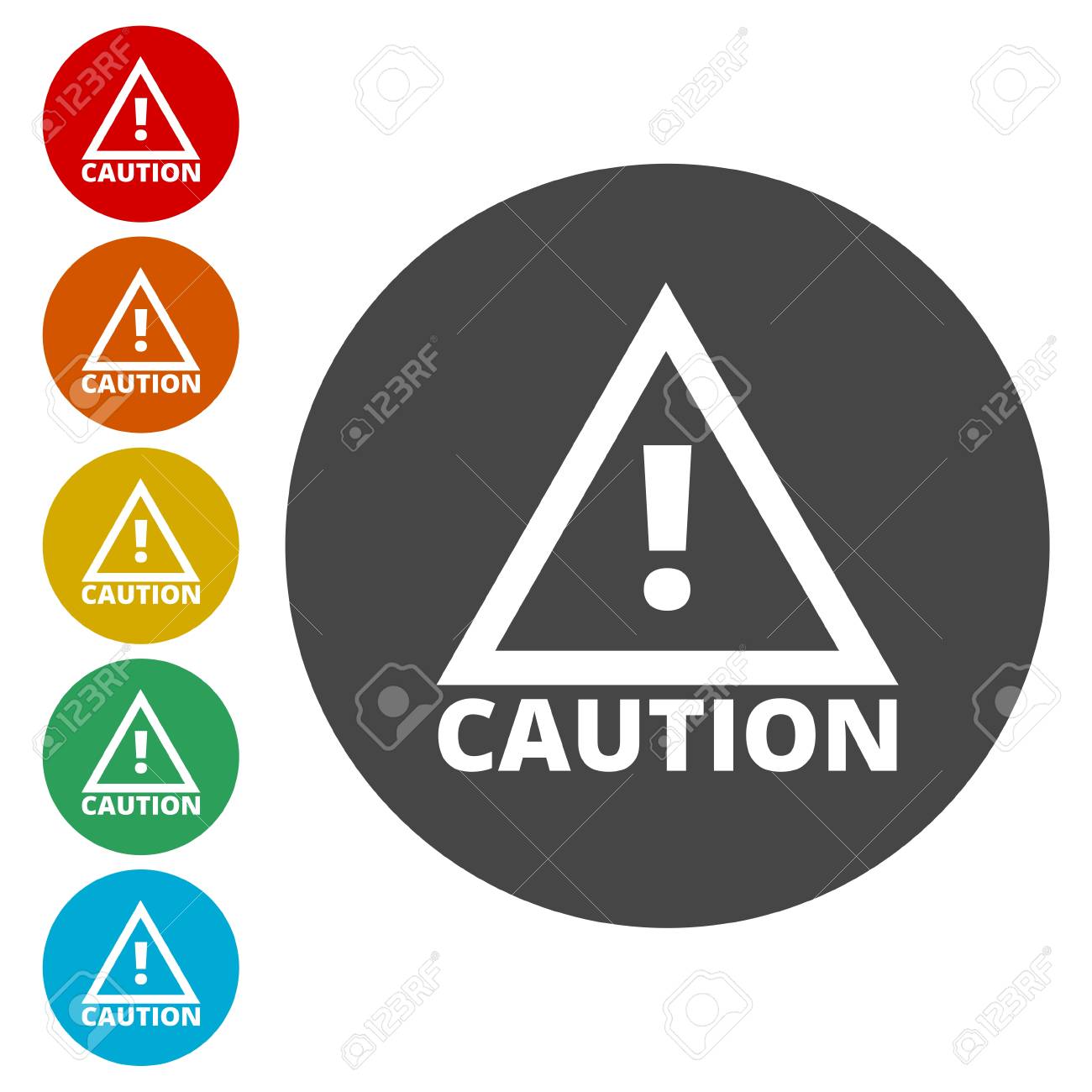 注意注意記号アイコン 感嘆符 危険警告マーク のイラスト素材 ベクタ Image