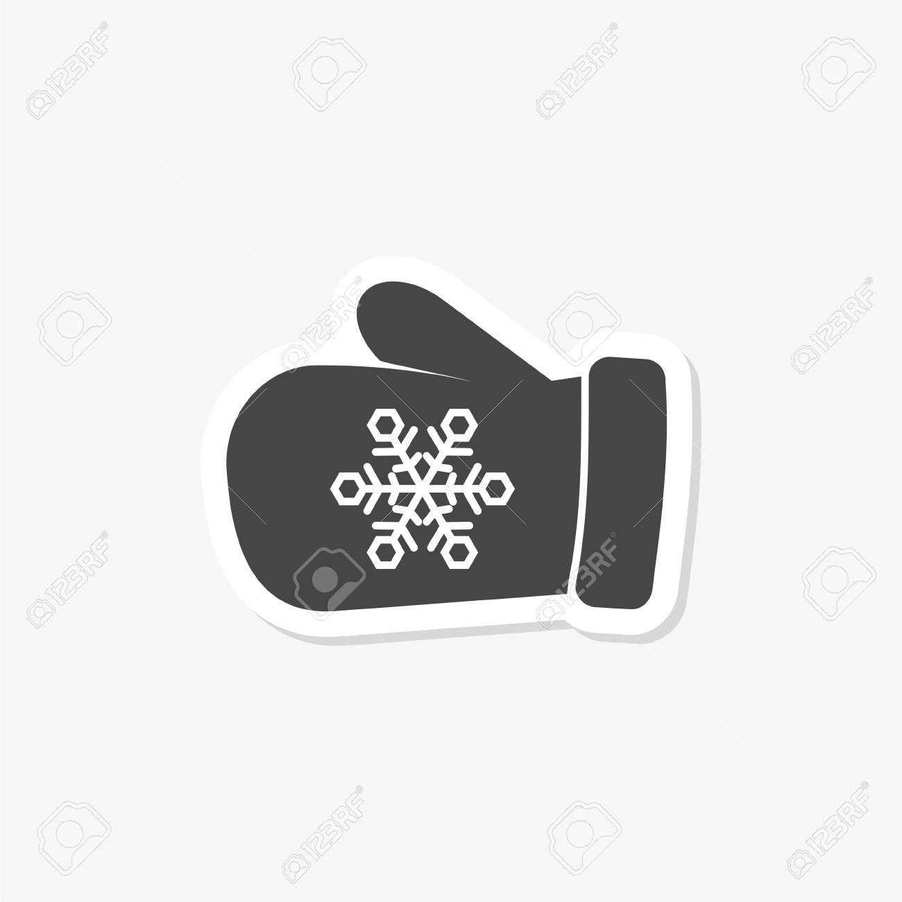 冬ミトン ベクトル 冬の手袋アイコン イラストのイラスト素材 ベクタ Image