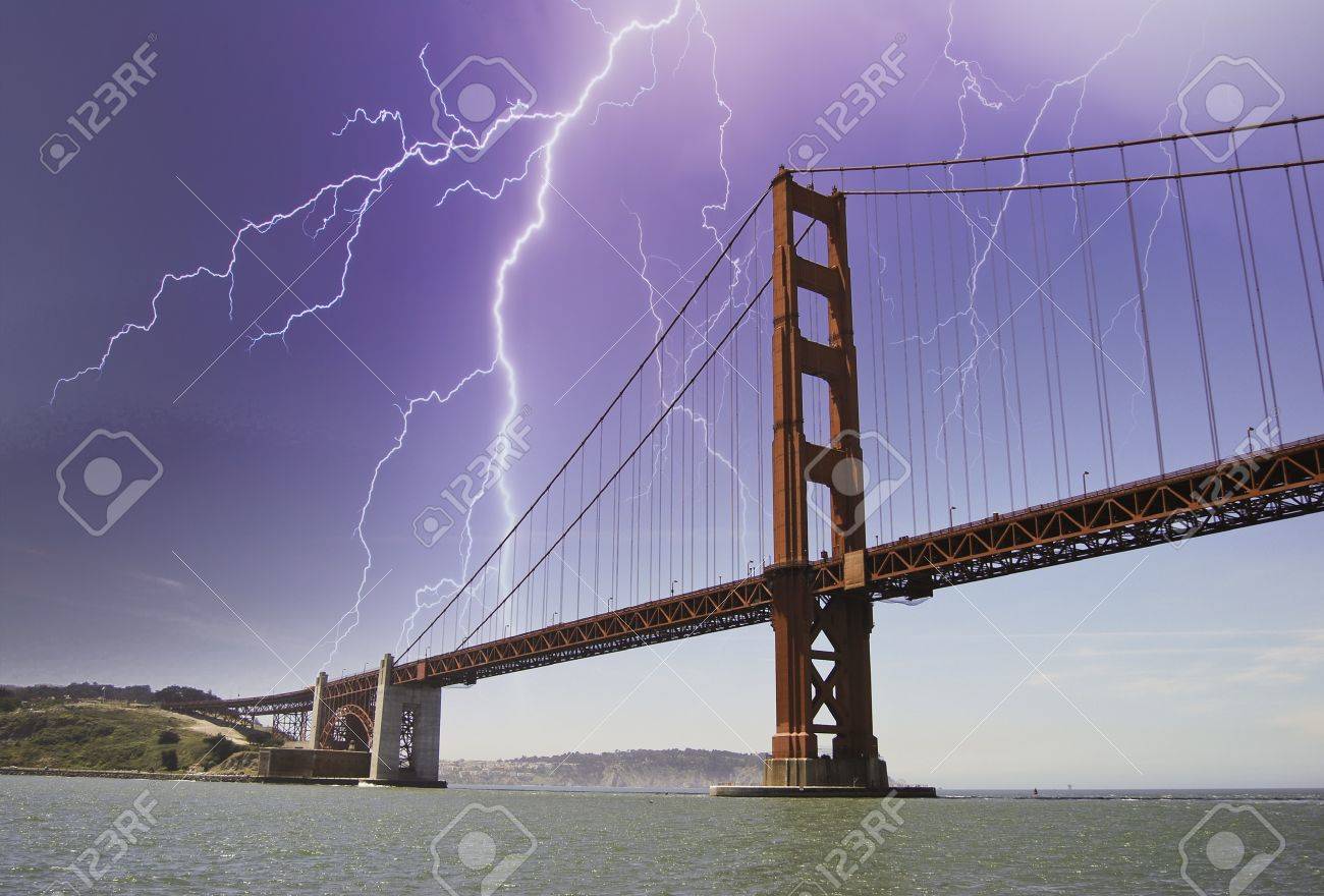 Storm Approaching Golden Gate, San Francisco Stock Photo, Picture and  Royalty Free Image. Image 9860353., image size:1300x880