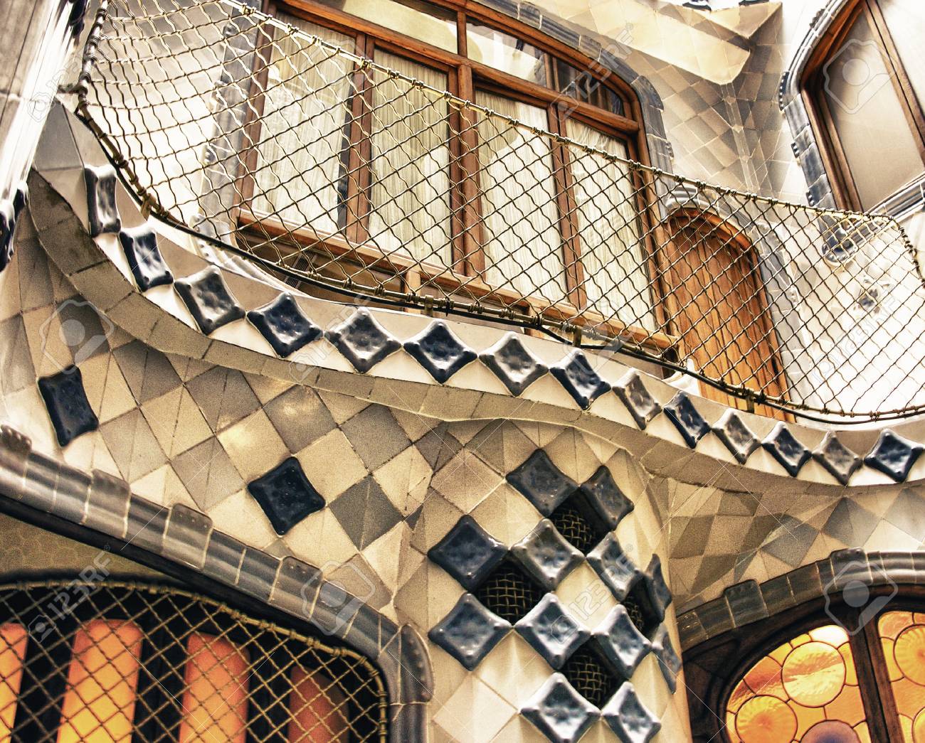 Barcelona 24 Mai Die Fassade Des Hauses Casa Battlo Auch
