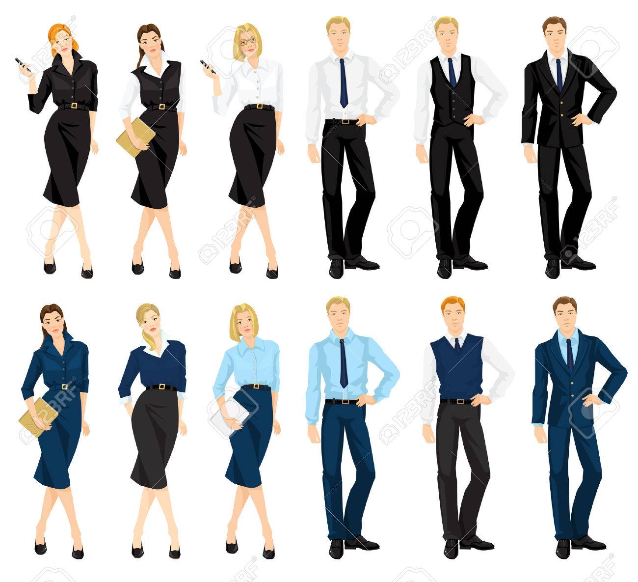 Vector Illustration Of Corporate Dress