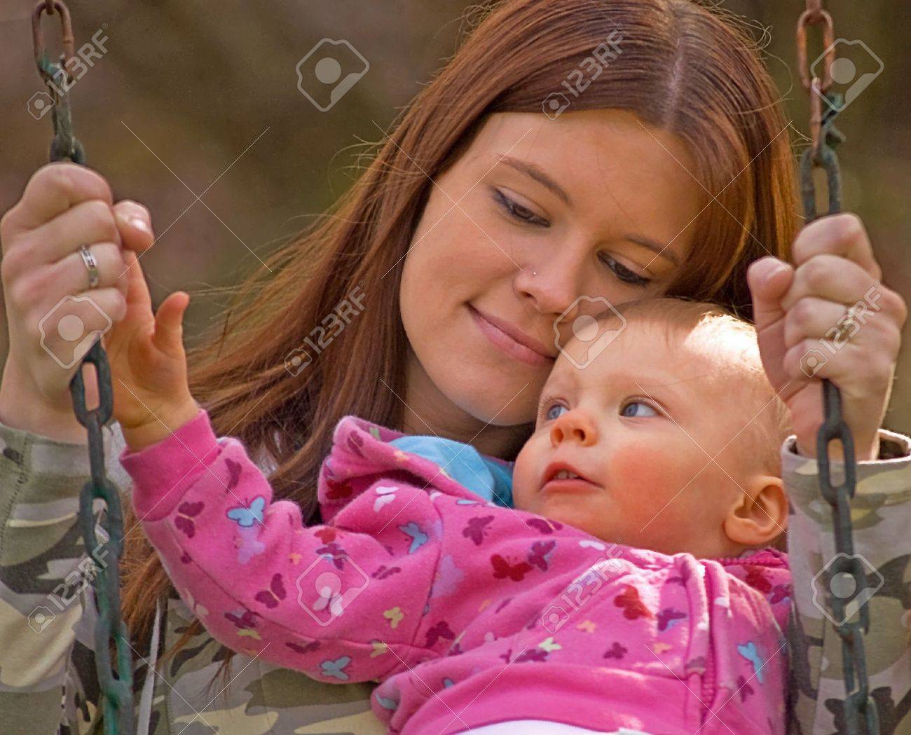 columpio para mama y bebe