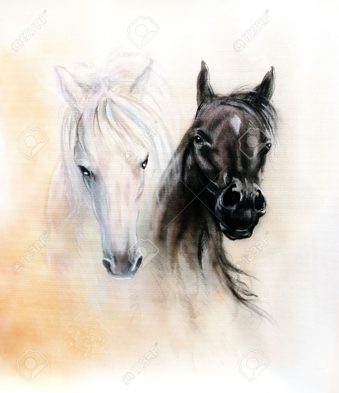 Los amantes de la Nieve Negro Blanco Caballo Animal Completo Taladro 5D Diamante N6644 decoración de pintura
