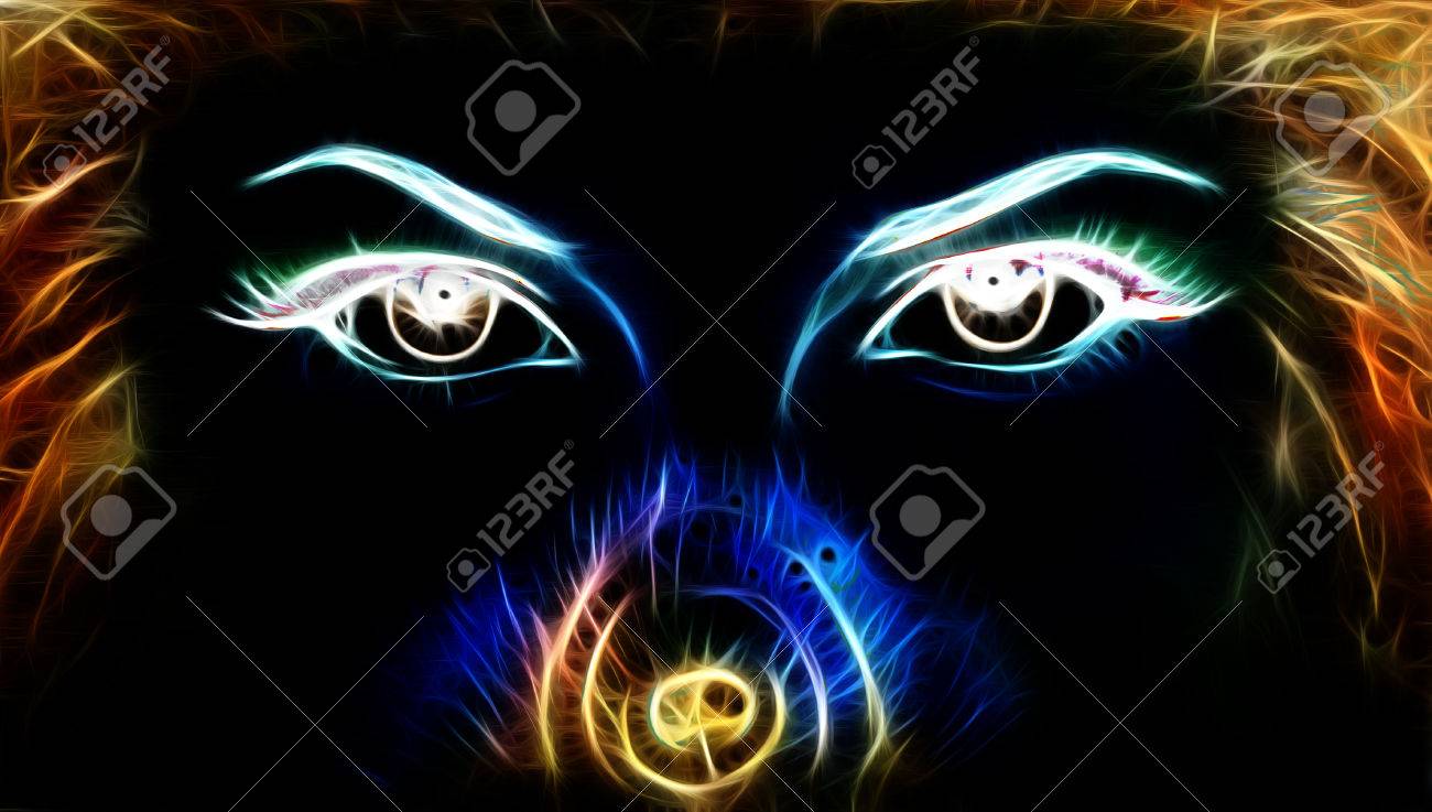 neon blue eye contacts