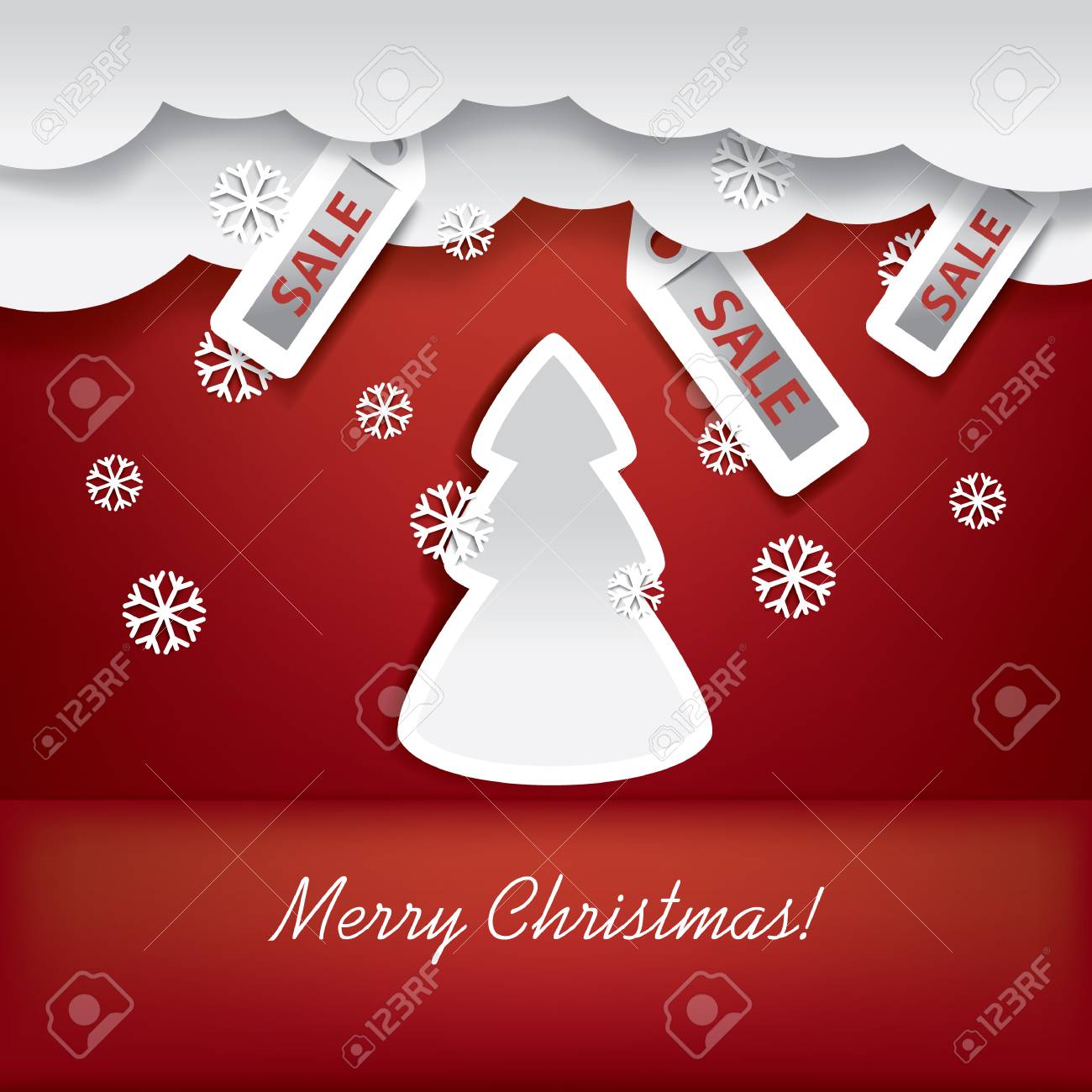 christmas card concept illustration suitable for advertising