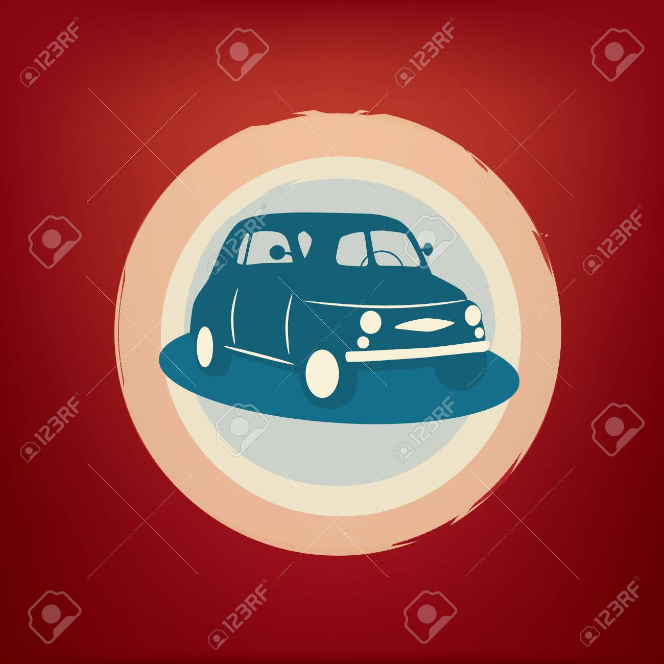 ヴィンテージ レトロな車イラスト プロモーション T シャツ デザインなどに最適です のイラスト素材 ベクタ Image