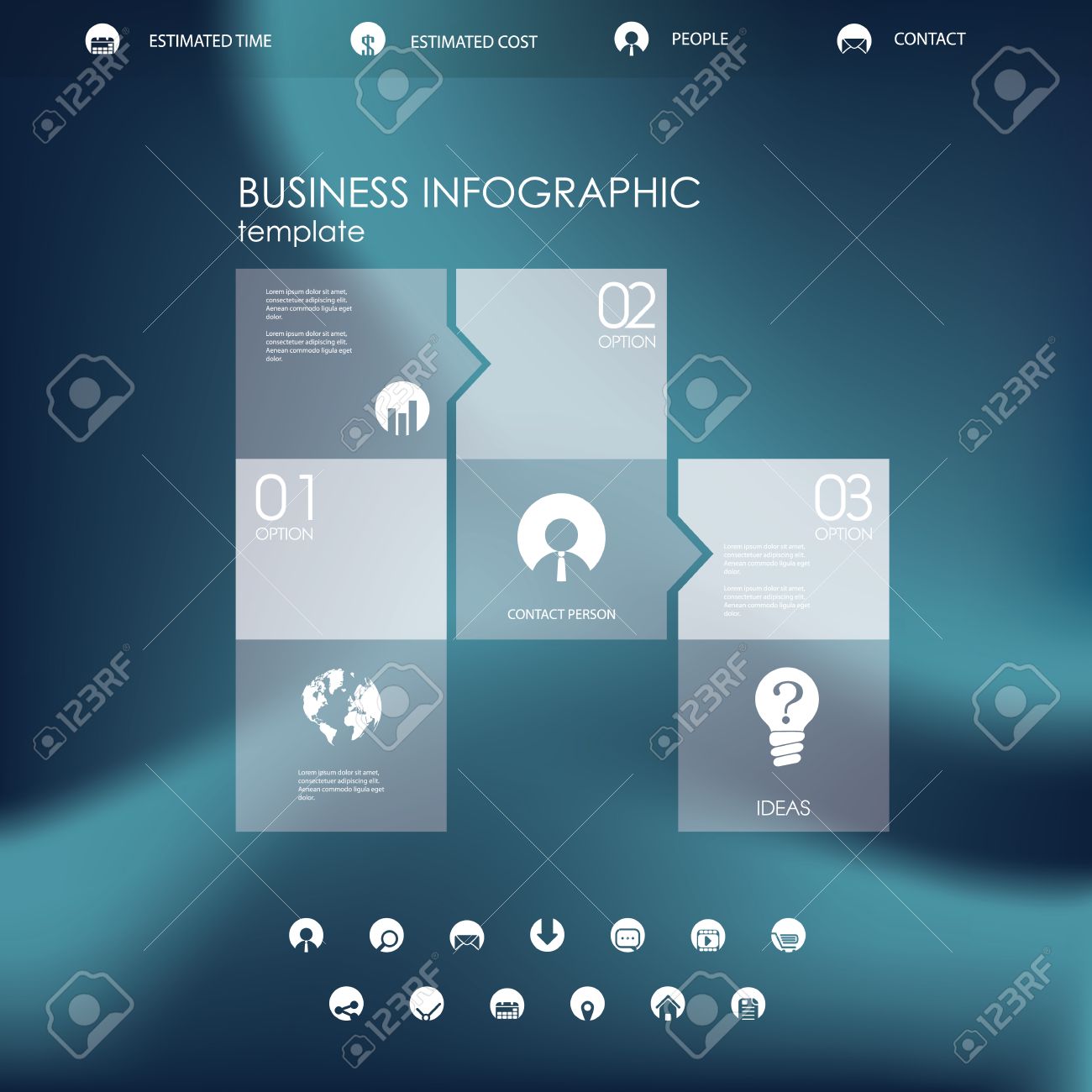 single page menu template