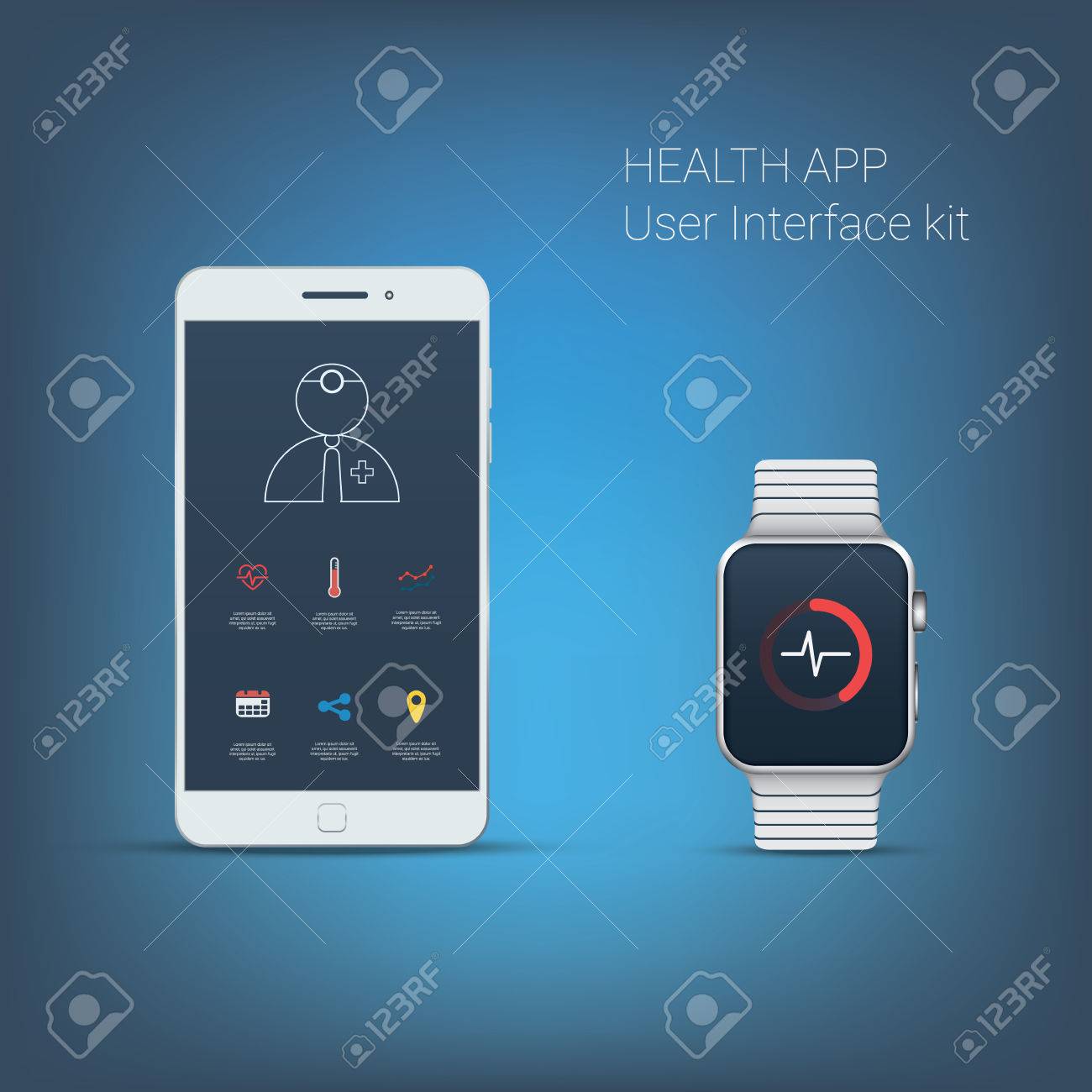 smartwatch with heart beat sensor