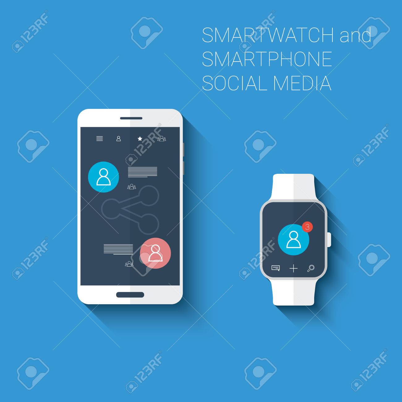 smartwatch with social media
