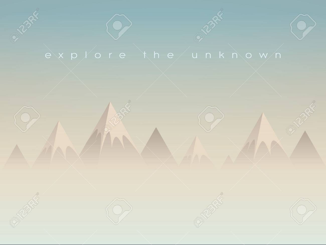単純な低ポリ山風景ベクトルの背景です 多角形の三角形形峰雲や霞の上 Eps10 のベクター イラストです のイラスト素材 ベクタ Image
