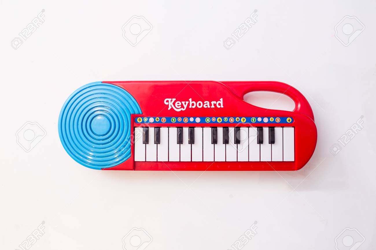 red toy piano