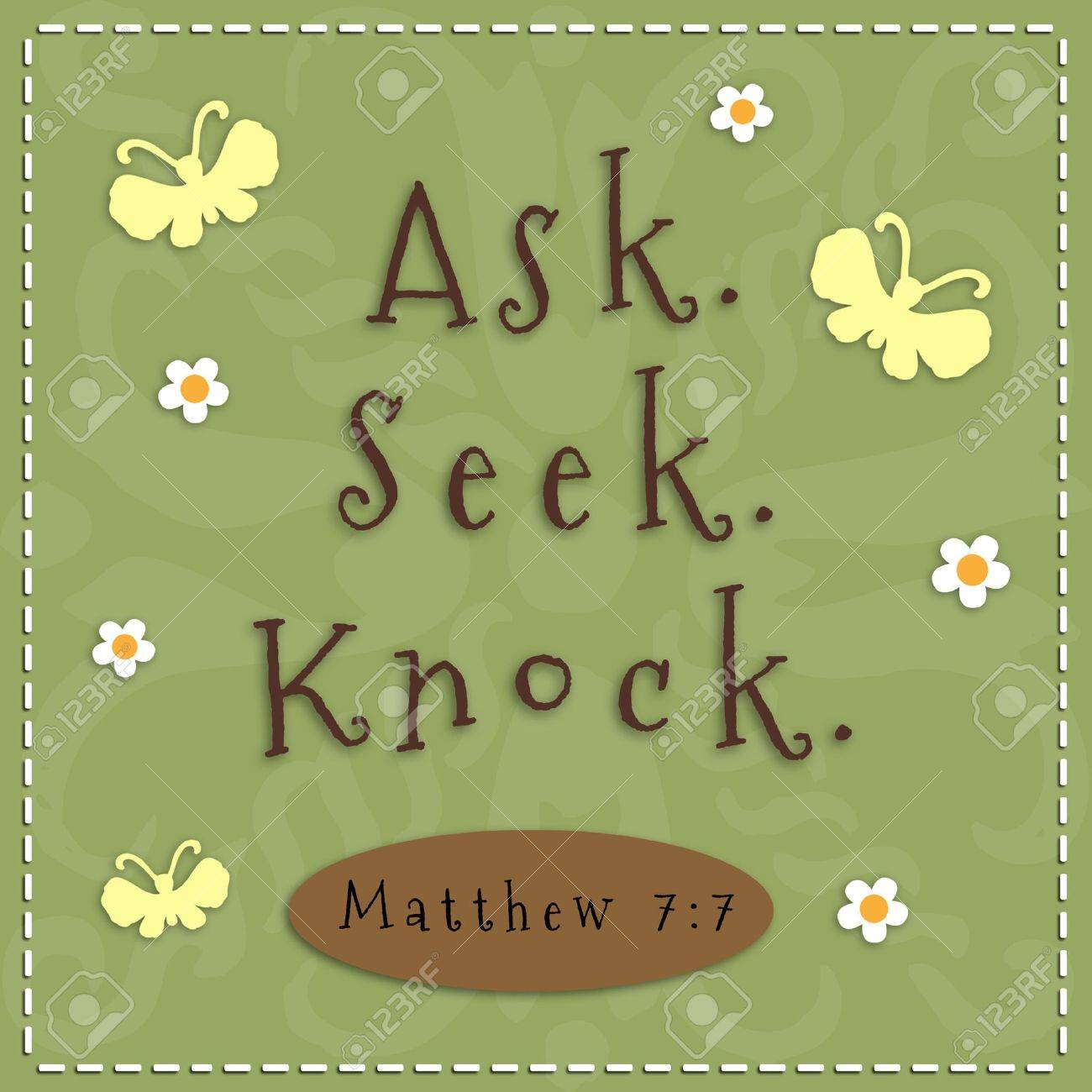 Ask, Seek, Knock sign from Matthew 7 7 - 19706051 Ask, Seek, Knock sign from Matthew 7 7 - 19706051