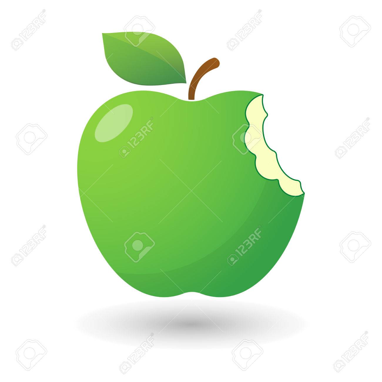 Illustration D Une Icone De Pomme Croquee Isole Clip Art Libres De Droits Vecteurs Et Illustration Image
