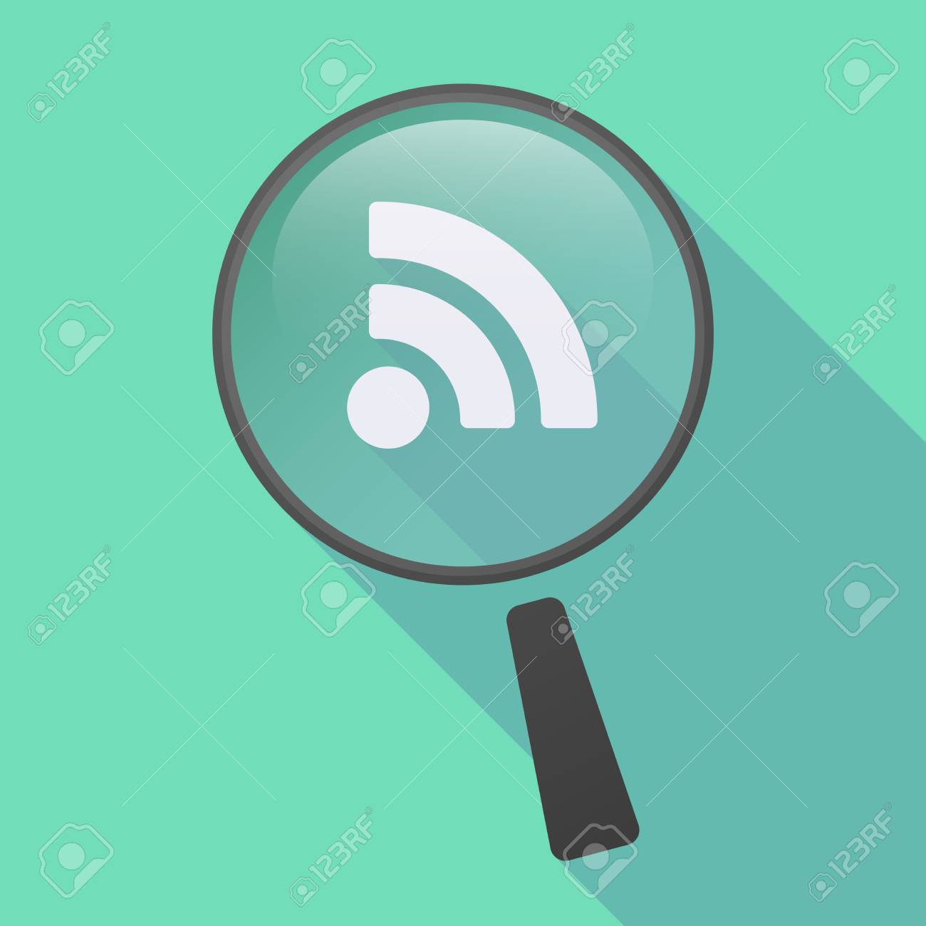 Rss 記号で長い影拡大鏡アイコンのイラストのイラスト素材 ベクタ Image Rss 記号で長い影拡大鏡アイコンのイラストのイラスト素材 ベクタ Image