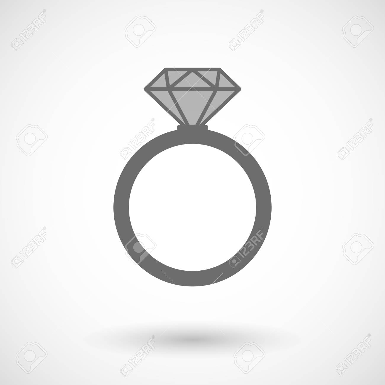 婚約指輪の分離ベクトル イラスト のイラスト素材 ベクタ Image