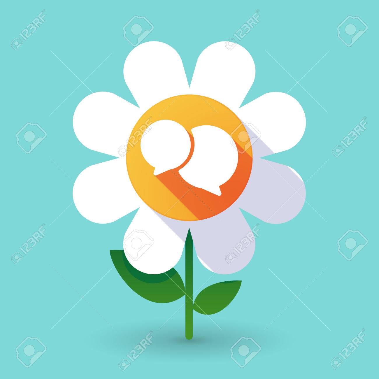 漫画の吹き出しをベクターの花のイラストのイラスト素材 ベクタ Image 漫画の吹き出しをベクターの花のイラストのイラスト素材 ベクタ Image