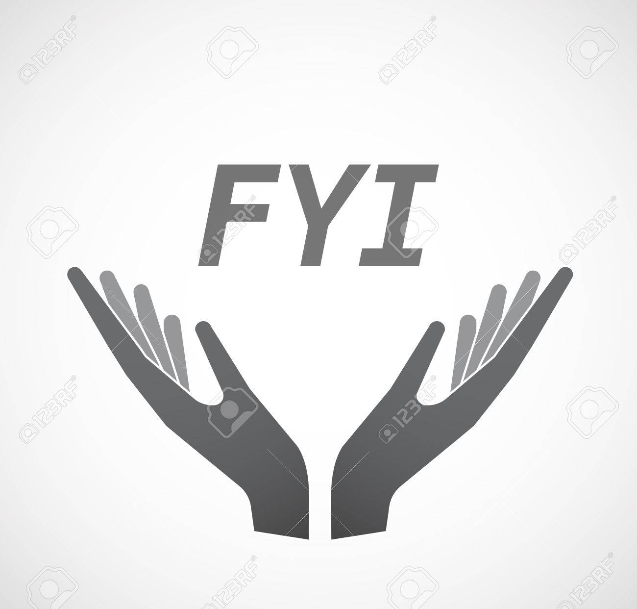 本文の参考を提供する 2 つの手のイラスト のイラスト素材 ベクタ Image