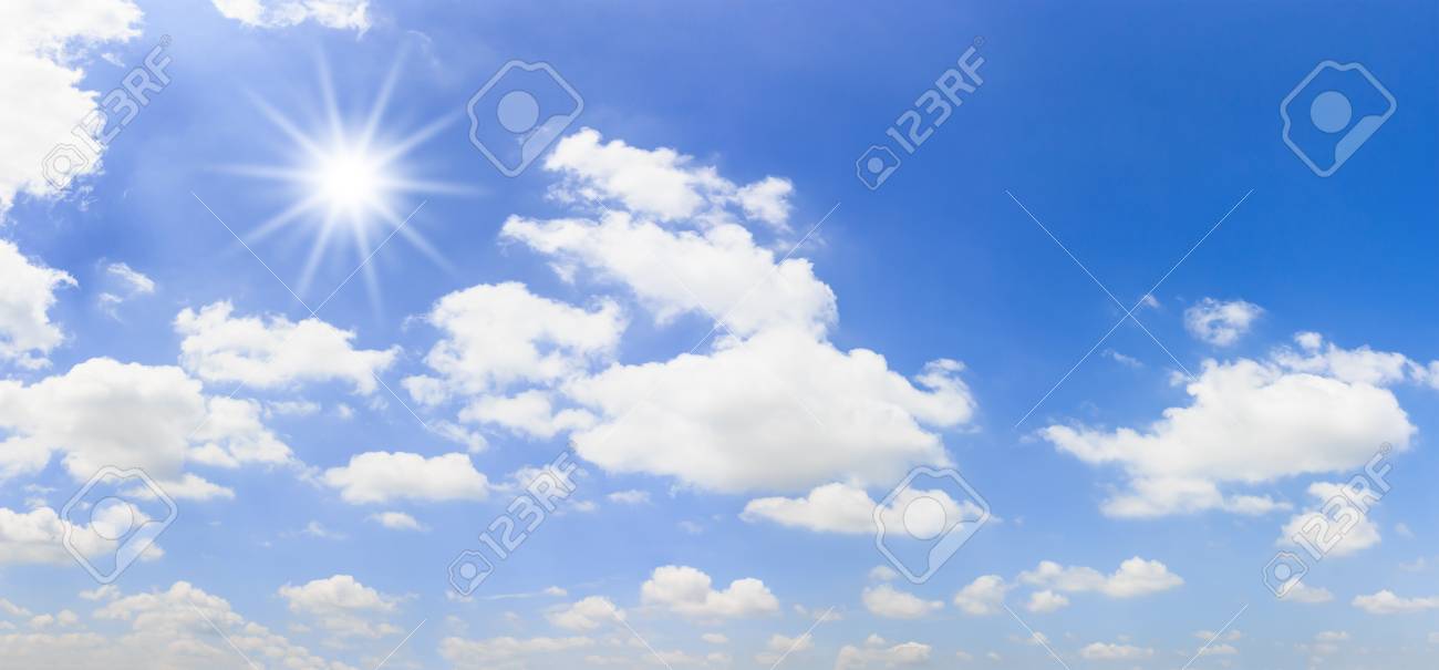 Panorama Sun With Blue Sky Background Panoramic Composition Stock Photo Picture And Royalty Free Image Image 84203415