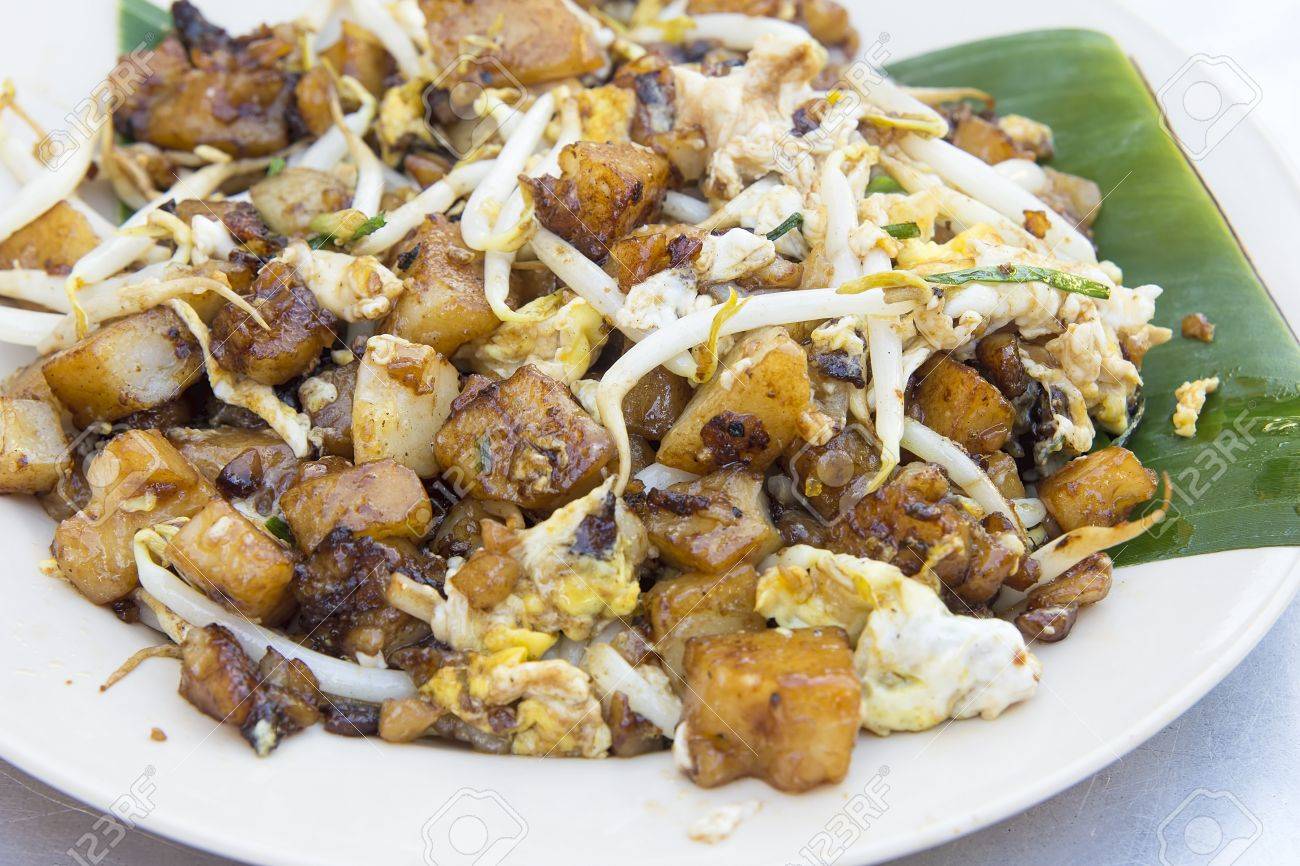 Penang Maleisia Fried Rice Cake Van De Wortel Met Tauge Char Koay Kak Local Dish Close Up Royalty Vrije Foto Plaatjes Beelden En Stock Fotografie Image 18721175