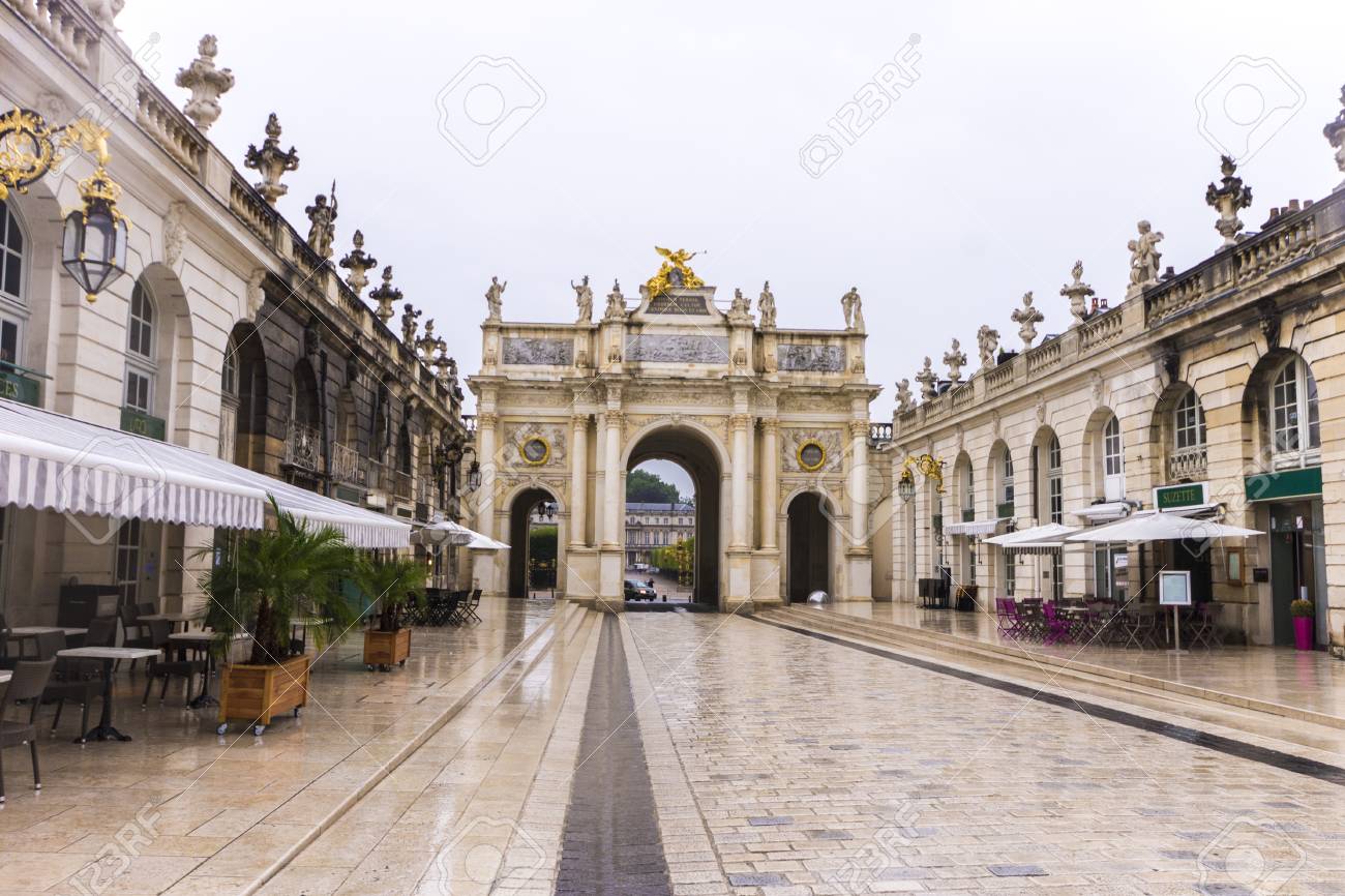The Arc Here A Triumphal Arch Between Place Stanislas And Place Stock Photo Picture And Royalty Free Image Image