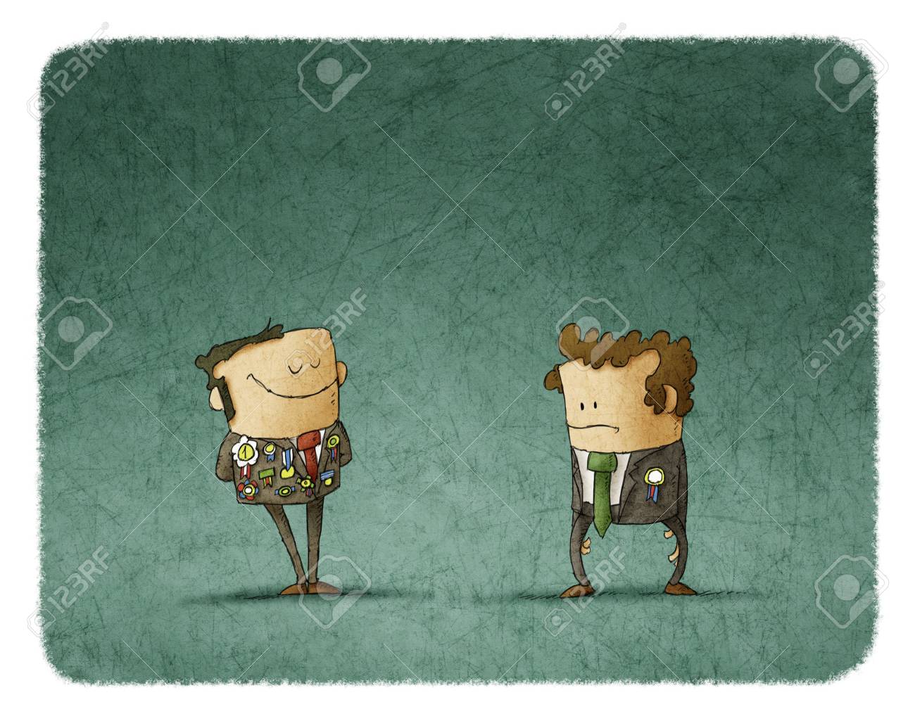 Boastful Businessman Proud Of His Awards Stock Photo Picture And Royalty Free Image Image