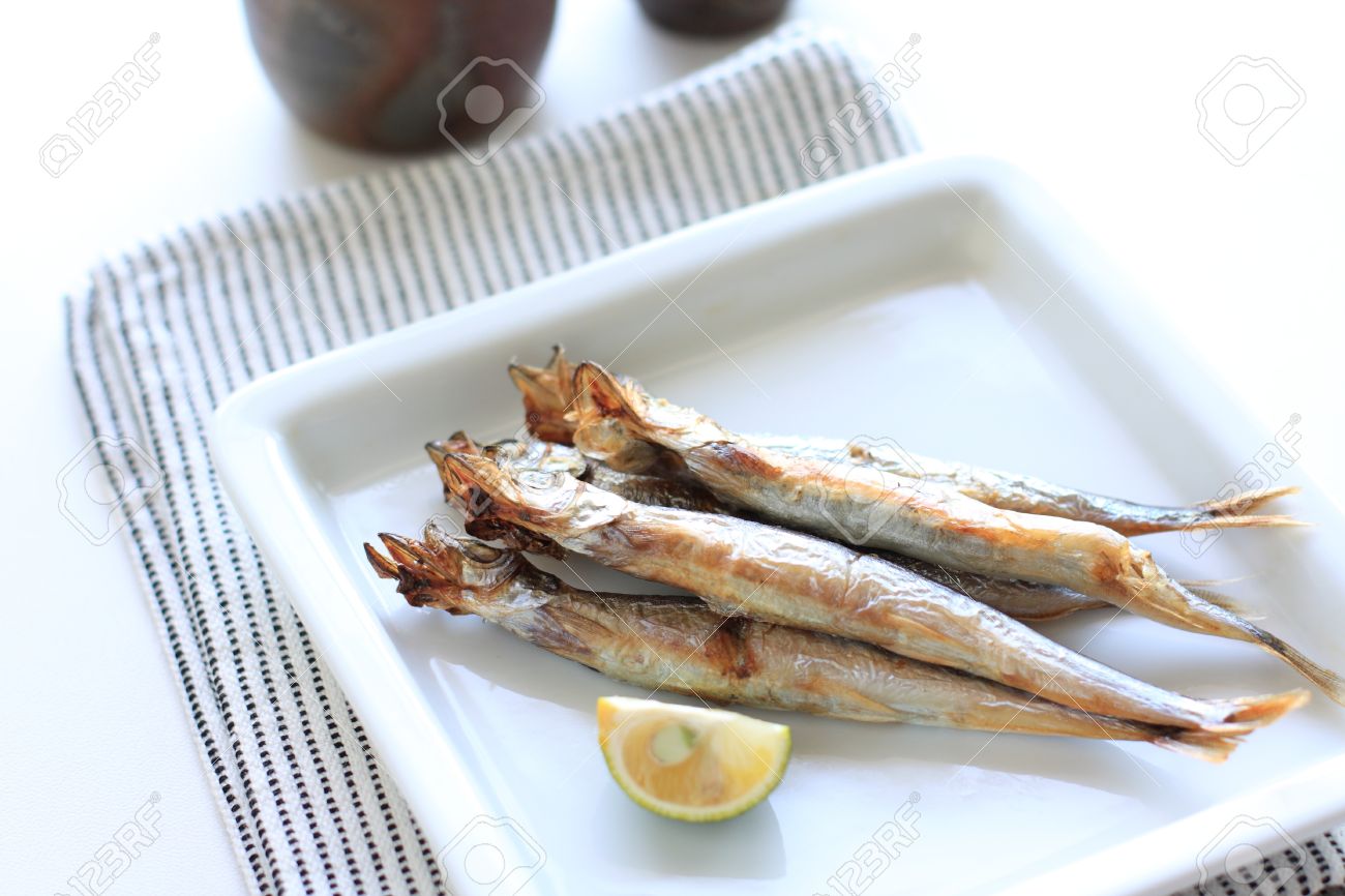 日本料理 焼き柚子料理のシシャモ の写真素材 画像素材 Image