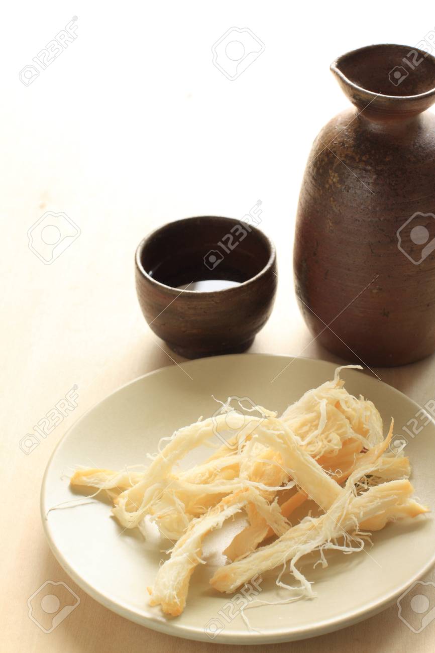 Japanese Snack Food, Dried Squid Stock Photo, Picture And Royalty Free  Image. Image 25889623.