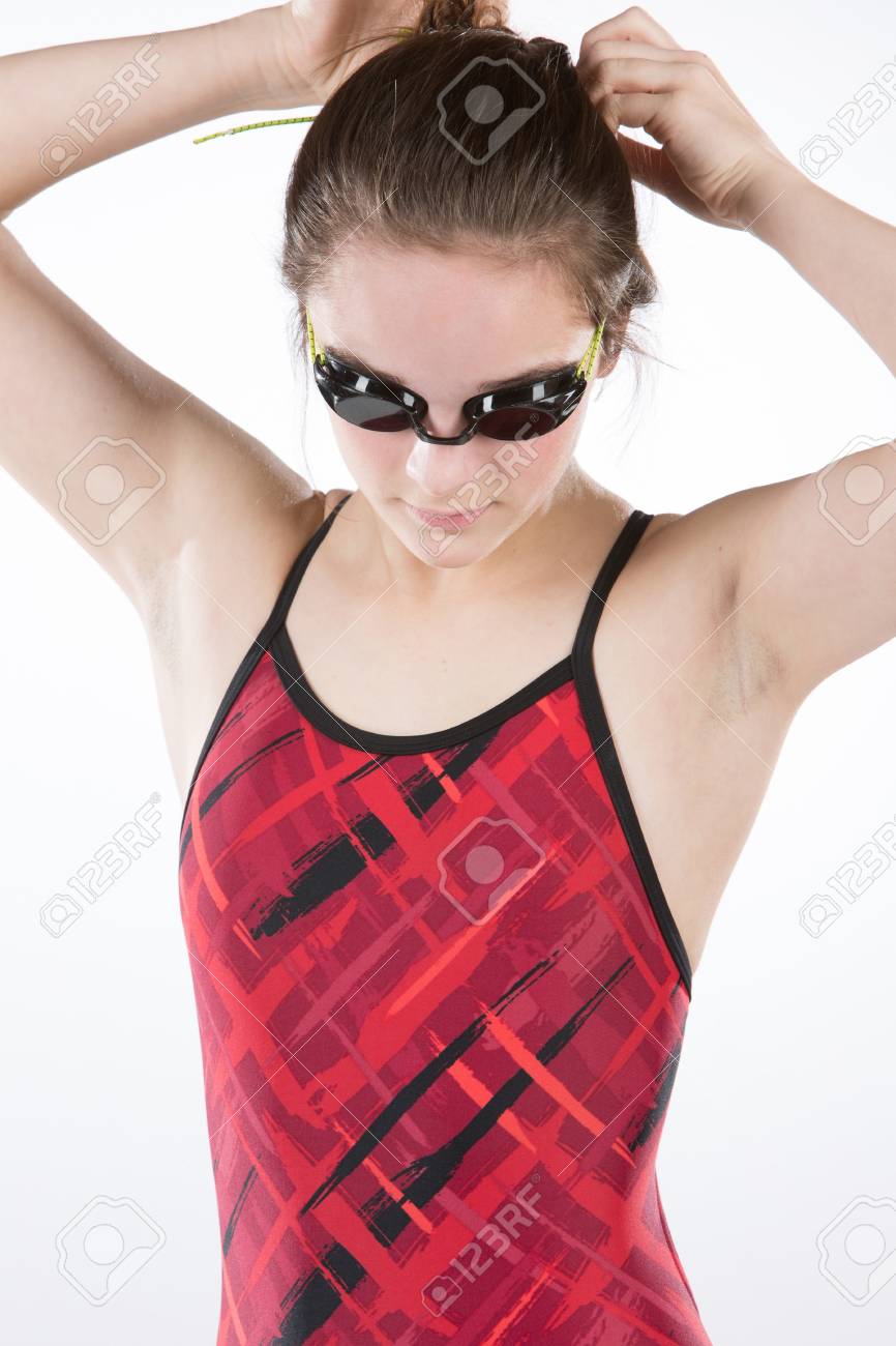 swimsuit and goggles