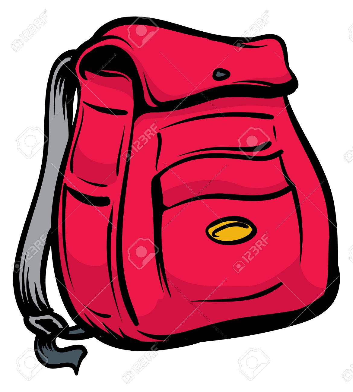 red knapsack