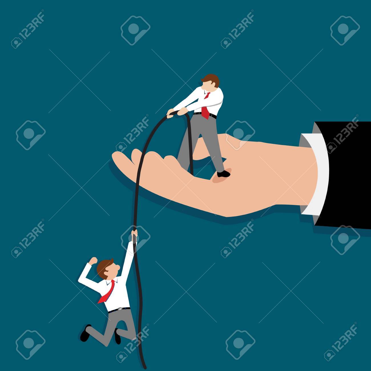Simple Business Cartoon Icon Of 2 Men Helping Each Other Royalty Free SVG,  Cliparts, Vectors, and Stock Illustration. Image 73137696., image size:1300x1300