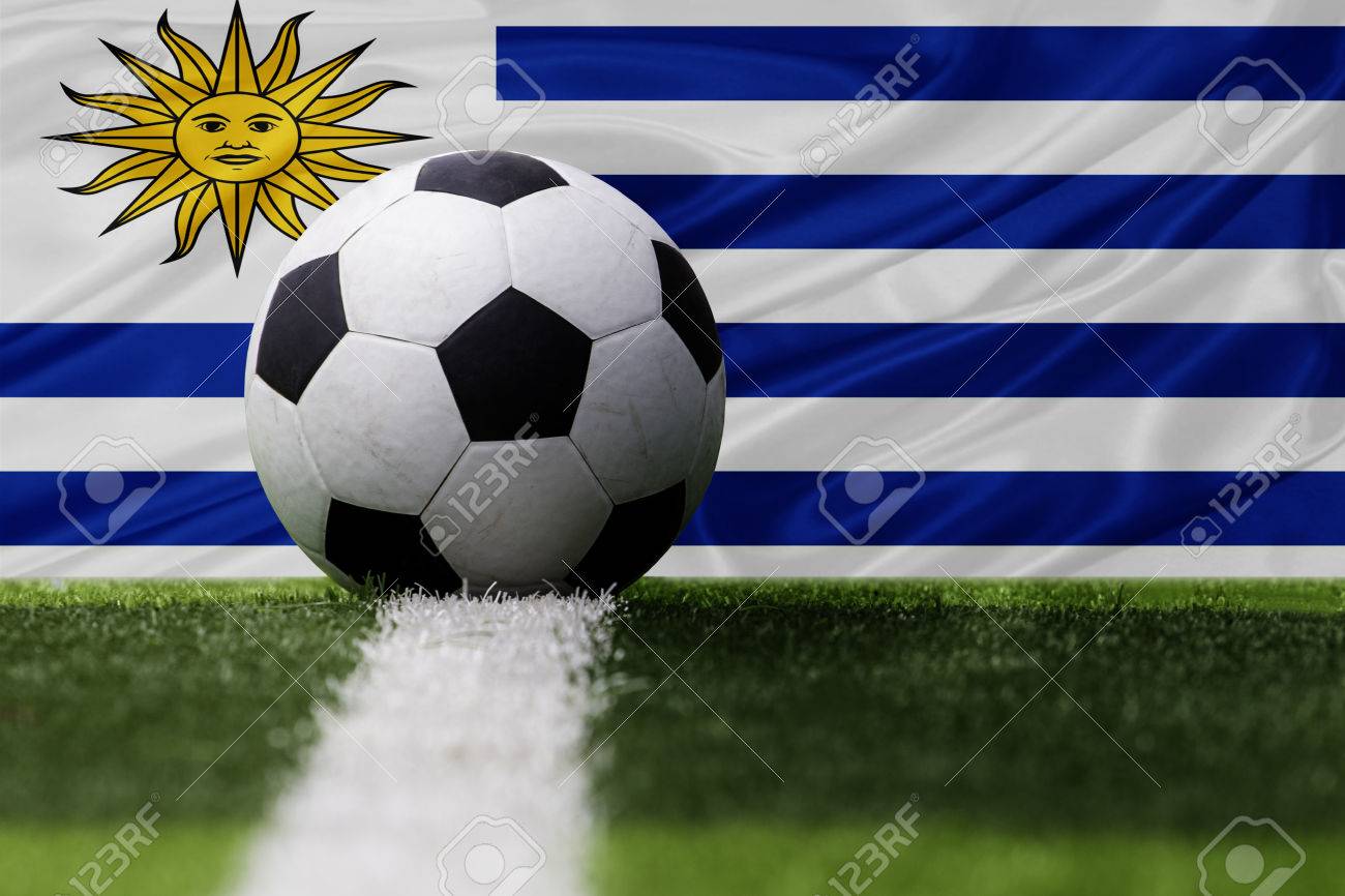 Uruguay Soccer Ball And Uruguay Flag Stock Photo, Picture and Royalty Free  Image. Image 61331836.