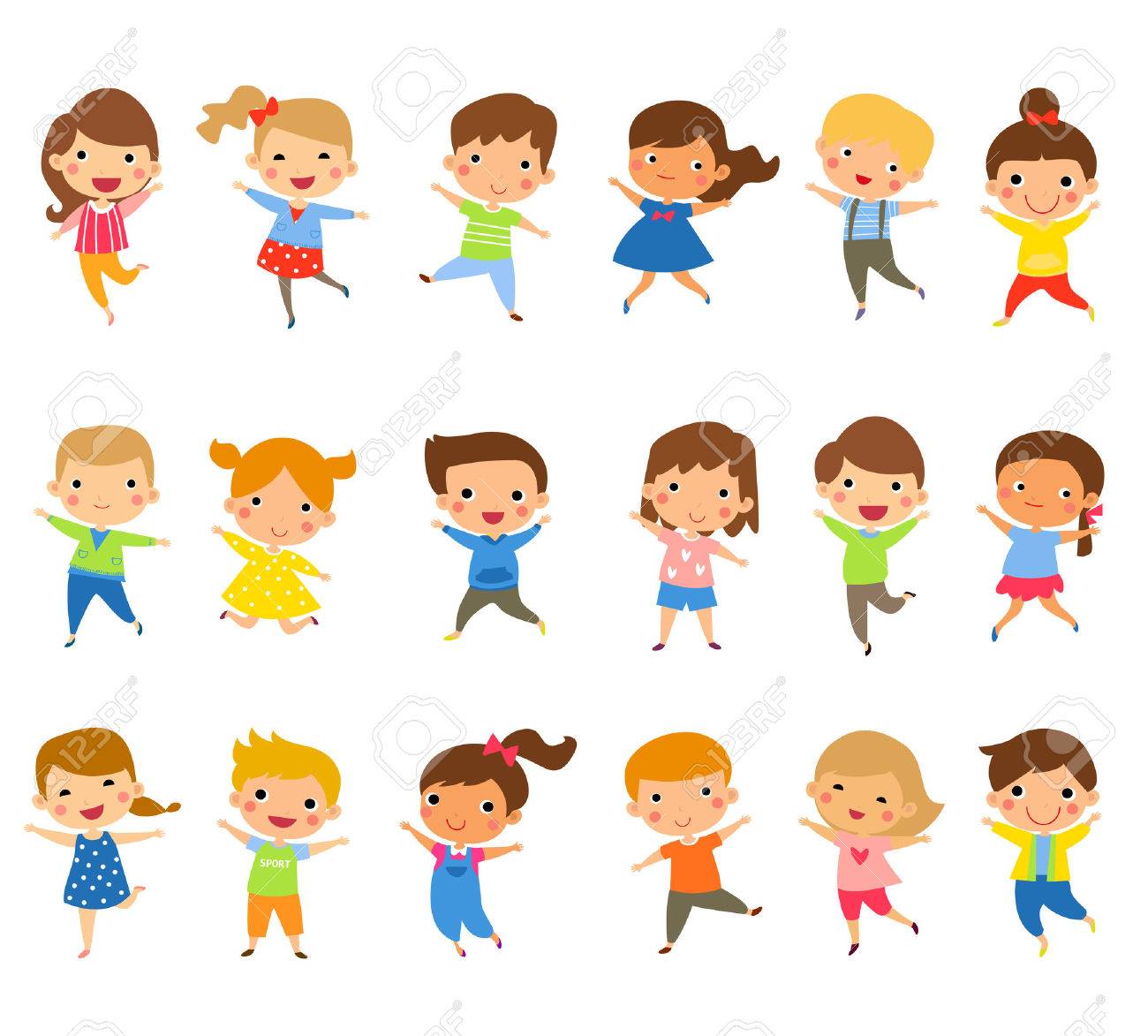 冬のファッションの服と一緒にジャンプかわいい幸せな子供たち のイラスト素材 ベクタ Image 5116 冬のファッションの服と一緒にジャンプかわいい幸せな子供たち のイラスト素材 ベクタ Image 5116