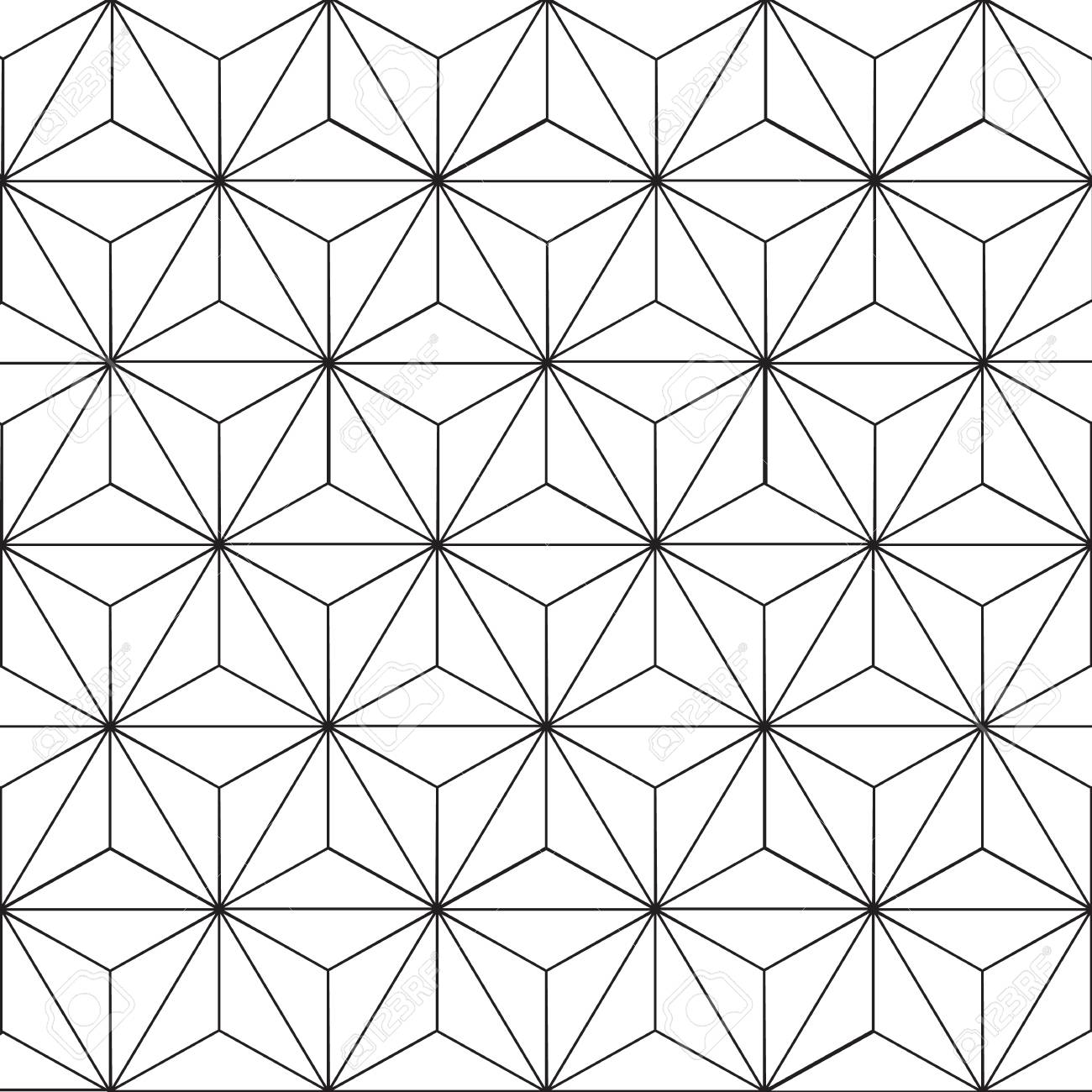 seamless geometric pattern with floral design royalty free cliparts