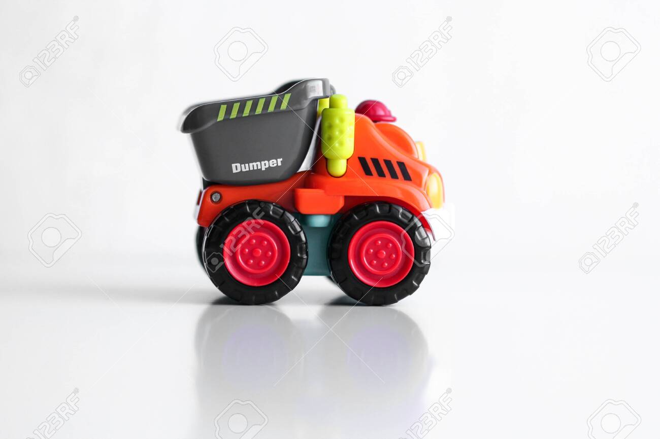 red dump truck toy