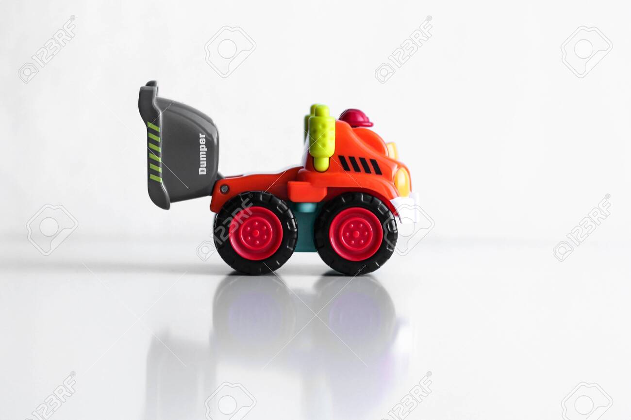 red dump truck toy