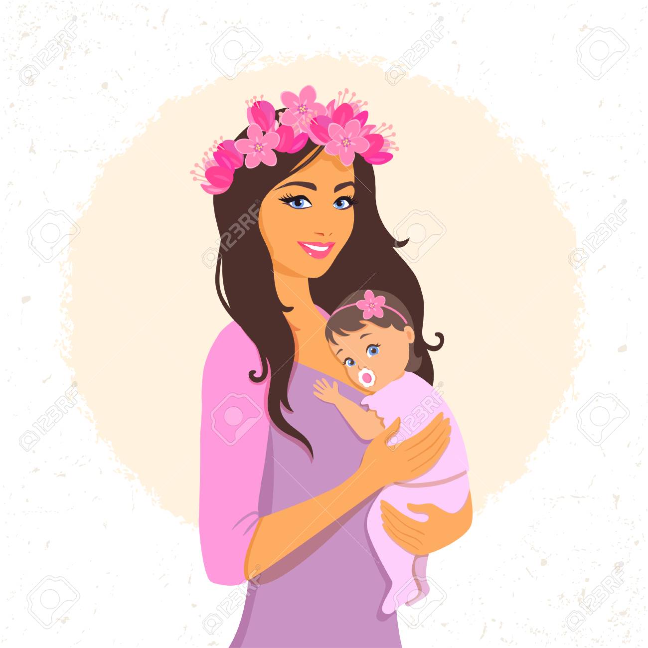 Beautiful And Cute Cartoon Mother With Baby. Happy Motherhood. Illustration For Mother's Day. Vector Illustration. Young And Happy Woman With Child. Royalty Free SVG, Cliparts, Vectors, And Stock Illustration. Image 79990787. Beautiful And Cute Cartoon Mother With Baby. Happy Motherhood. Illustration For Mother's Day. Vector Illustration. Young And Happy Woman With Child. Royalty Free SVG, Cliparts, Vectors, And Stock Illustration. Image 79990787.