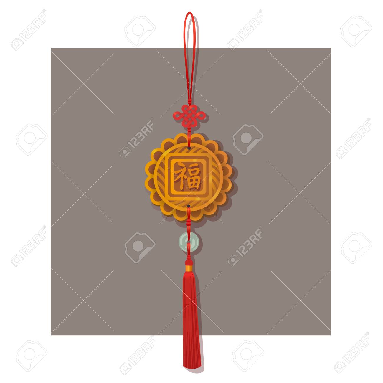 Zeen Accueil D/écorations Artisanat Feng Shui Noeud Chinois Mode Tassel Chine Mascotte Lucky Charm
