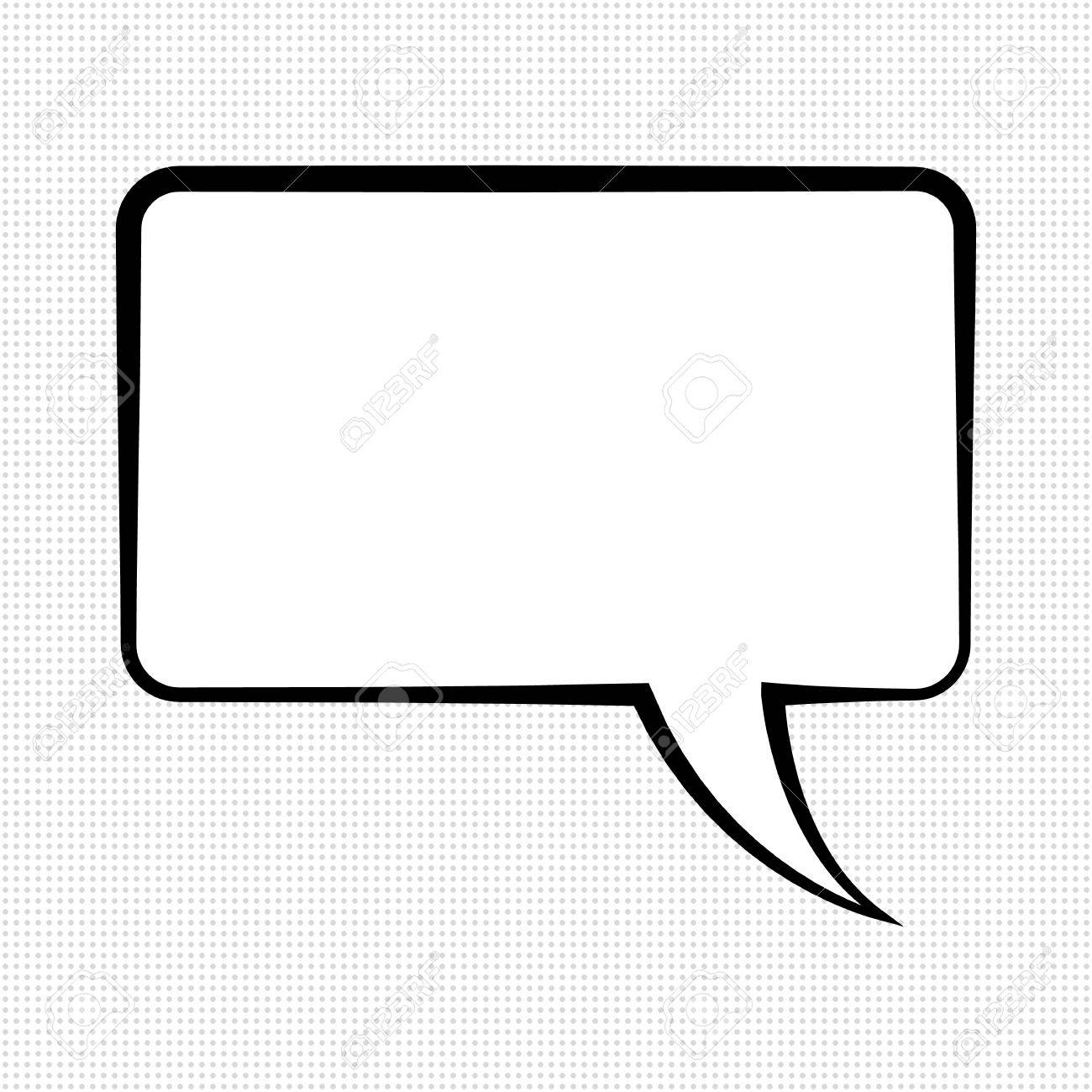 Comic Speech Bubble, Monochrome Templates On Dotted Background Royalty Free  SVG, Cliparts, Vectors, and Stock Illustration. Image 46524523., image size:1300x1300