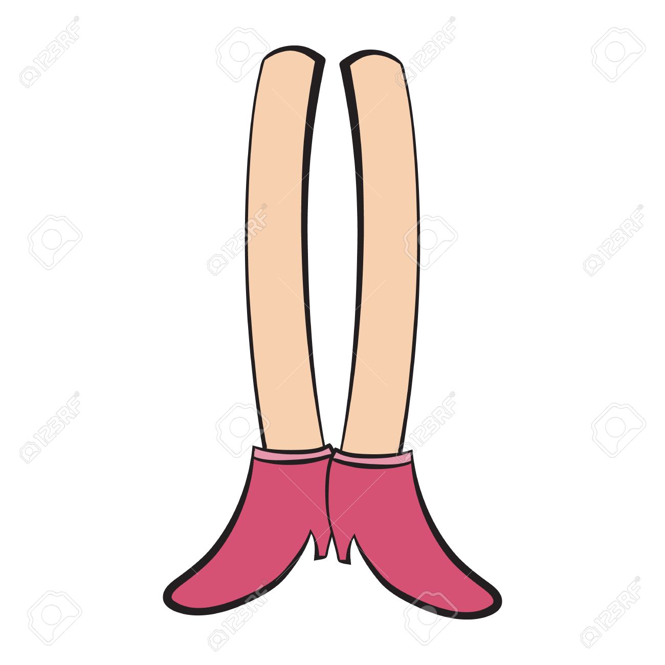 Cartoon Füße In Schuhe Mit Absätzen Isoliert Auf Weißem Schuhe Cartoon Lizenzfreie Bilder Und Fotos Kaufen 123RF