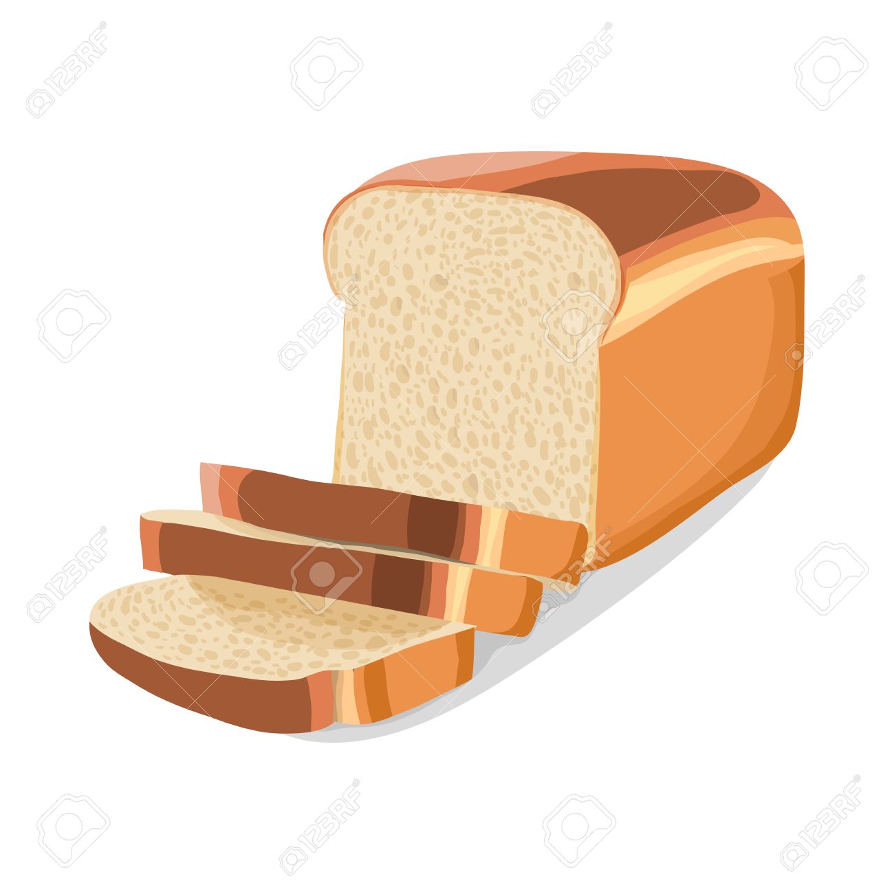 Wheat Sliced Bread Icon In Cartoon Style On A White Background Royalty Free  SVG, Cliparts, Vectors, and Stock Illustration. Image 52997297., image size:1300x1300