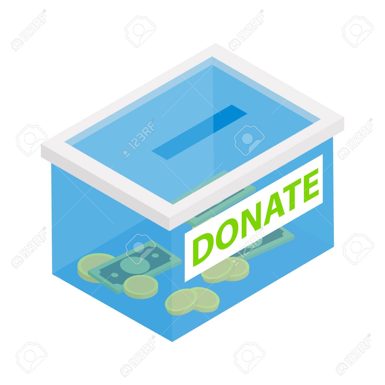Donation Box 3d Royalty-Free Images, Stock Photos & Pictures