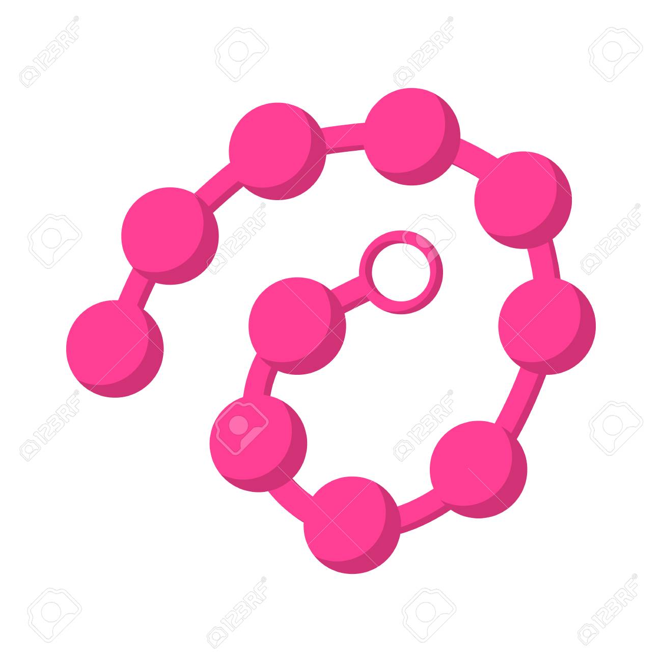 アナルビーズアイコン、漫画のスタイルの写真素材・画像素材 Image 107707202