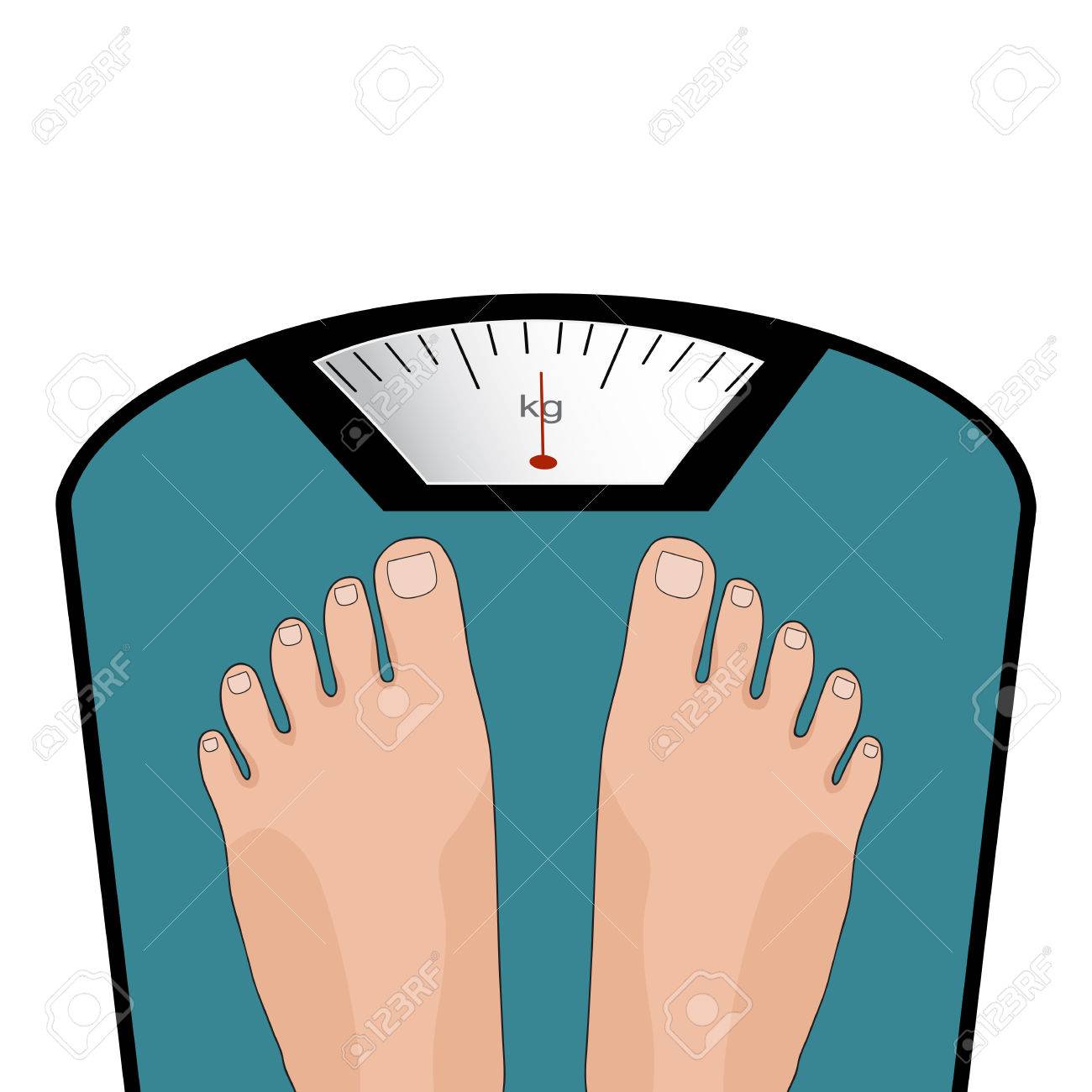 Concept of weight loss, healthy lifestyles, diet, proper nutrition. Vector feet on the scale. - 57730061 Concept of weight loss, healthy lifestyles, diet, proper nutrition. Vector feet on the scale. - 57730061