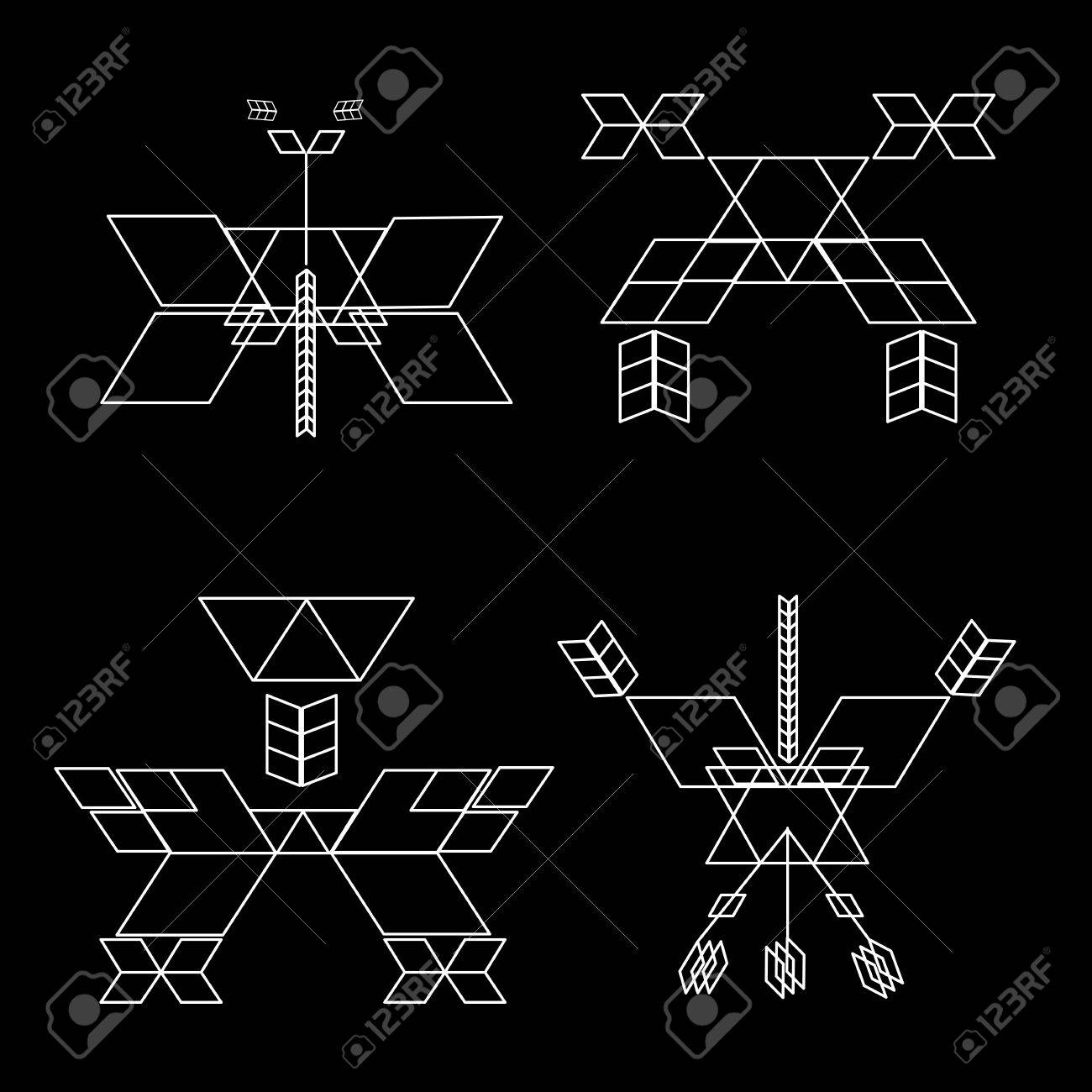sacred geometry vector set of graphic symbols and elements sacred geometry vectors