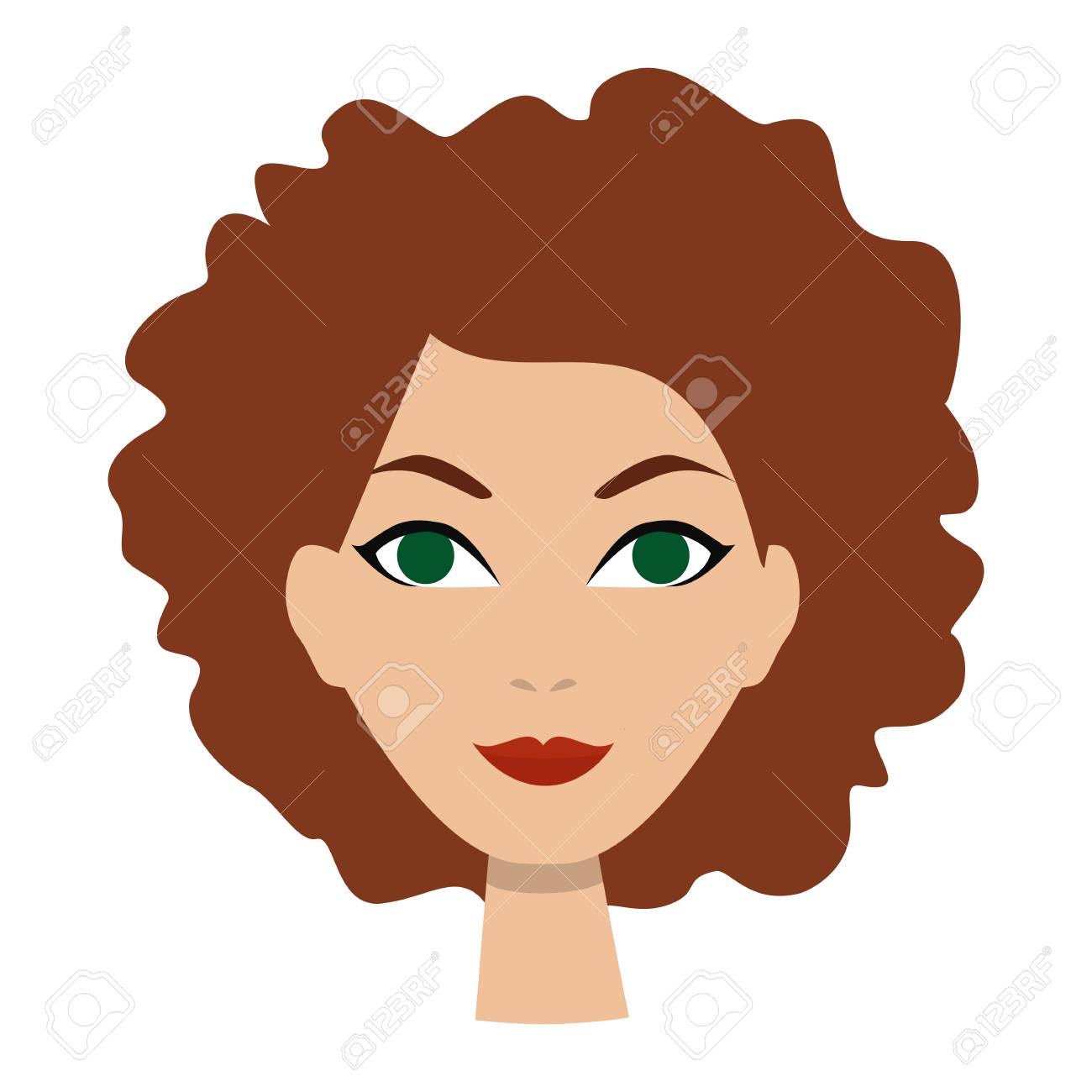 Vector Girl Icon Woman Avatar Face Icon Cartoon Style Stock Photo Picture And Royalty Free Image Image