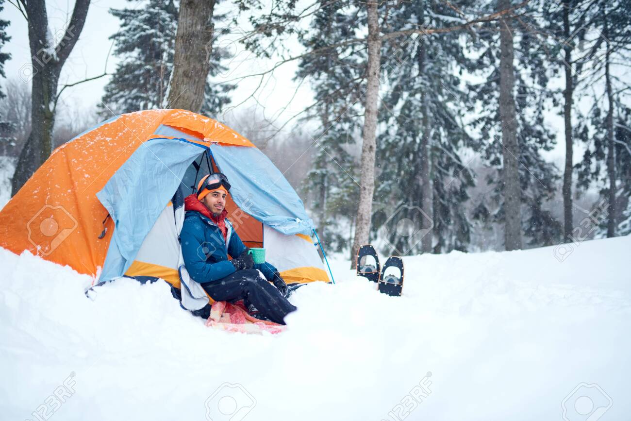 winter solo camping