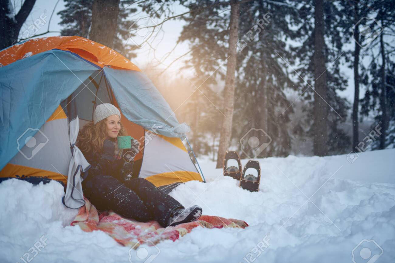 winter solo camping