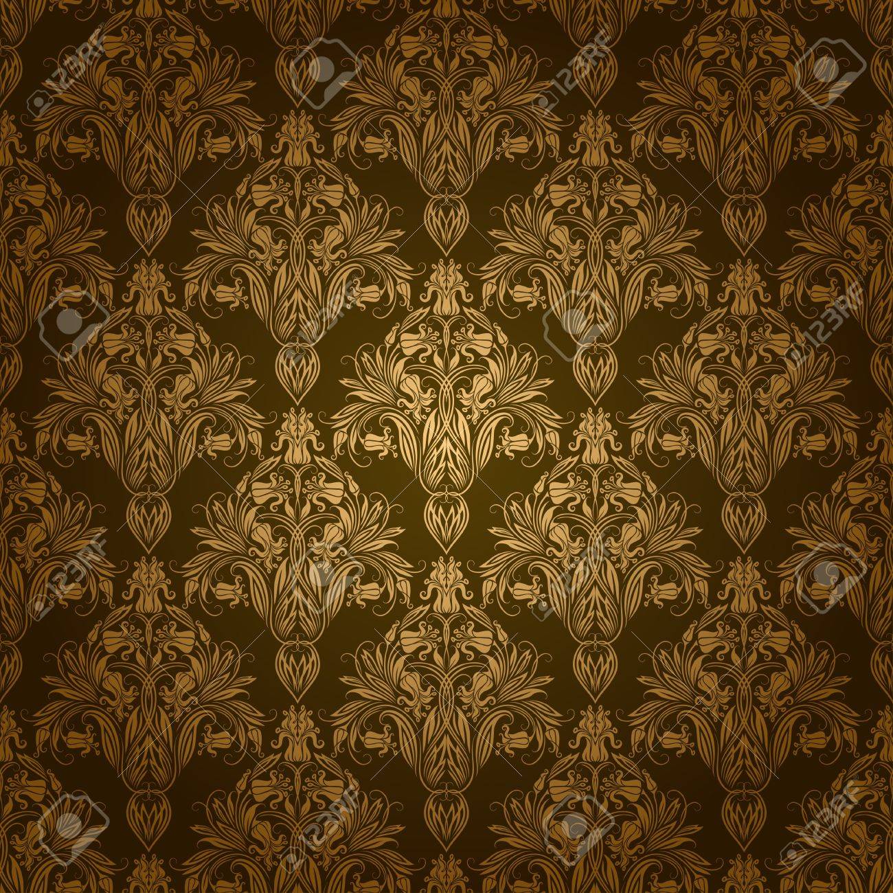 Damask 8x10 FT Backdrop Photographers,Floral Ornament with Symmetrical Leaves and Cute Little Flowers Surreal Swirls Lines Background for Baby Shower Bridal Wedding Studio Photography Pictures