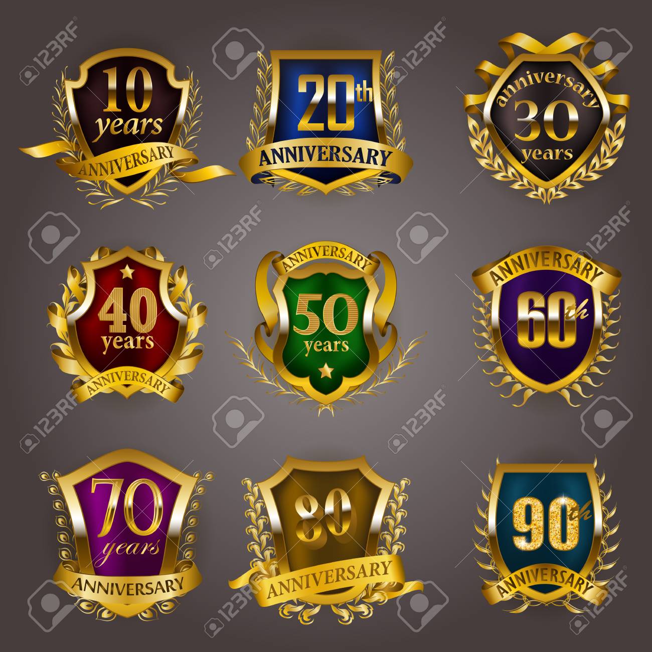 set of gold anniversary